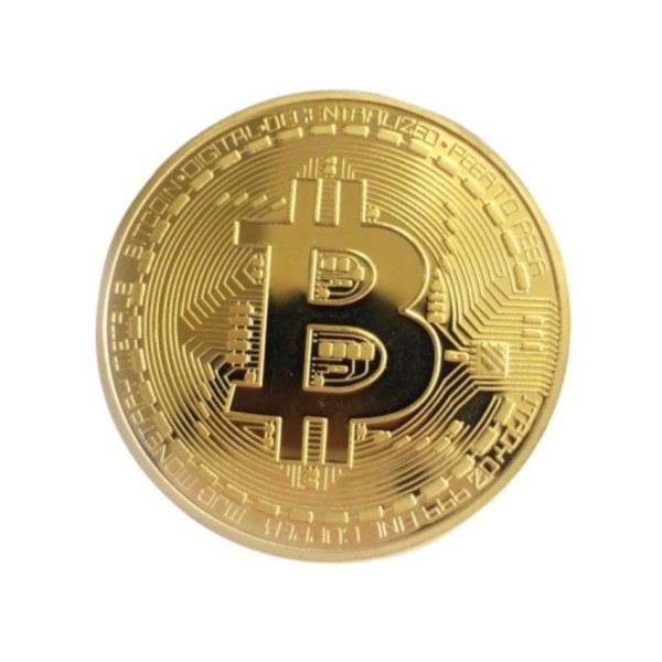 [HCM]Đồng Bitcoin Mạ vàng 24 + Hộp nhựa đi kèm H008