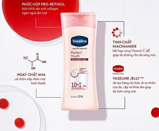 [HCM]Sữa dưỡng thể Vaseline Perfect 10 trong 1 350ml