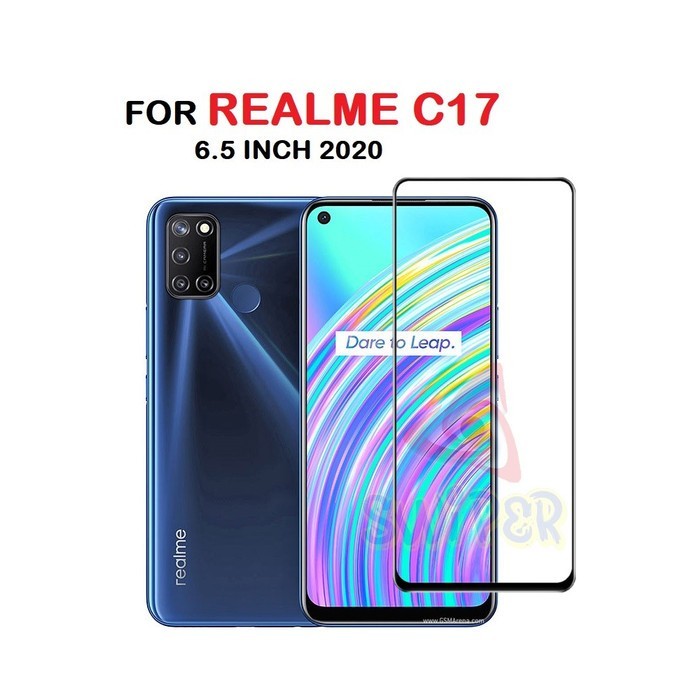 Kính cường lực full màn Realme C17