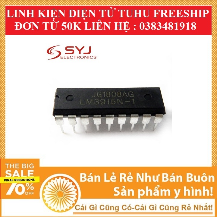 Lm3915 dip18 ic lm3915 điều khiển đèn nháy theo nhạc