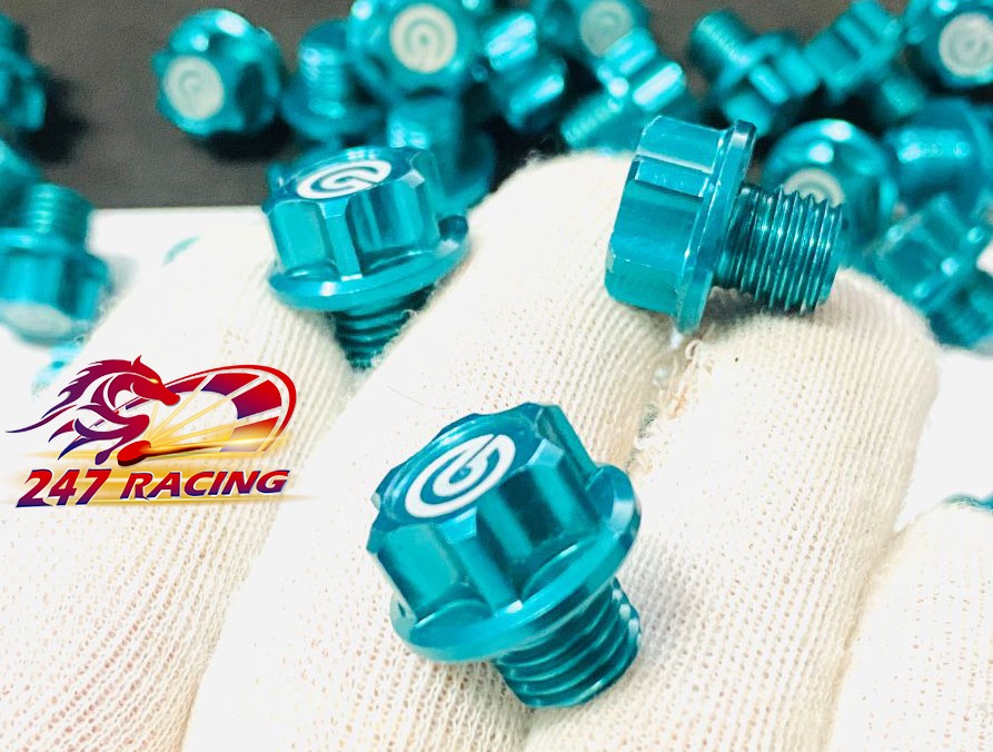 Ốc chân Kính Rembo 10li Răng Thuận gắn nhiều loại xe máy màu Xanh Lục Bảo SIÊU RẺ ĐẸP