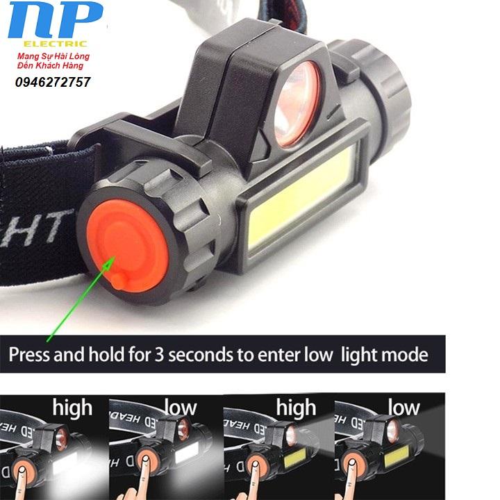 [Chống Nước IP68] ĐÈN PIN LED CREE Q5 + LED COB - CÓ HÍT