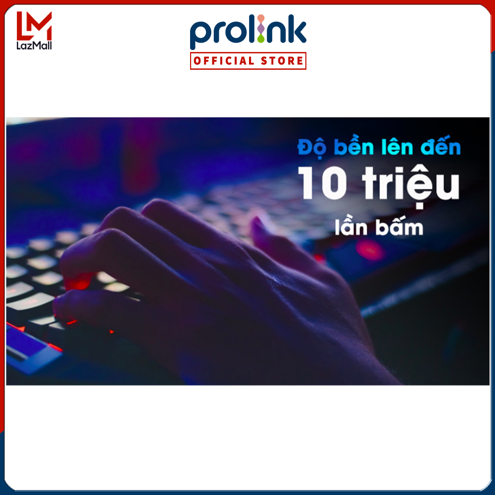 Bàn phím game 3 màu Prolink PKGM9302 - Hàng chính hãng