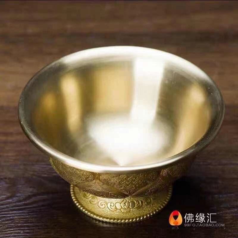 CHÉN ĐỒNG HOA SEN 8 CÁT TƯỜNG