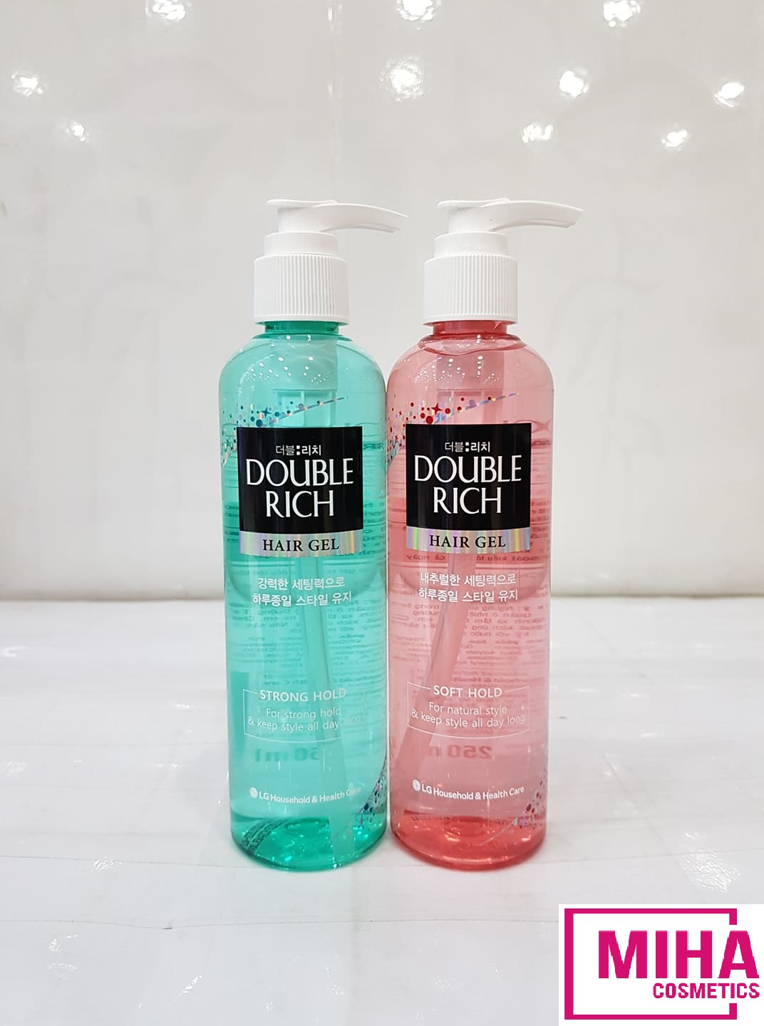 Gel Tạo Kiểu Tóc Giữ Nếp Double Rich Soft Hold 250ml