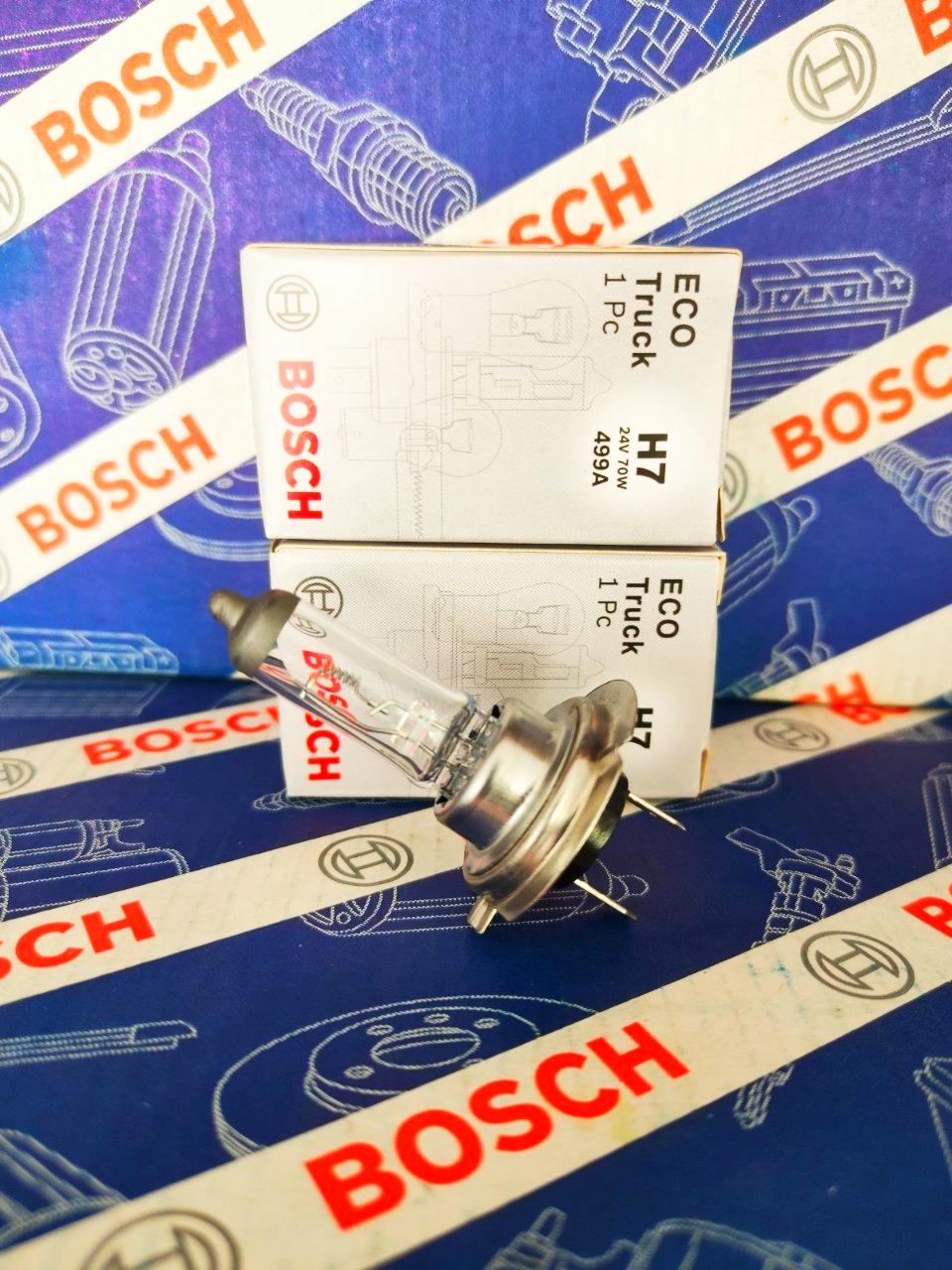 Bóng Đèn Xe Tải Bosch H7 24V 70W (Hộp 1 Bóng)