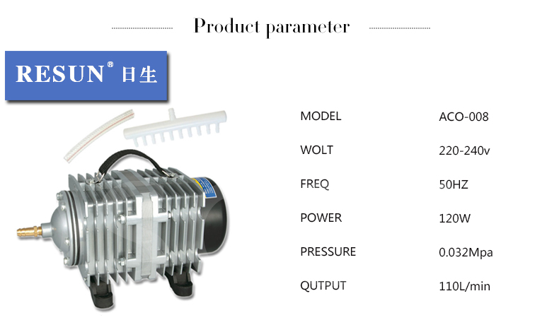 Máy Sủi Oxy 120W RESUN ACO-008 - Hàng Công Ty