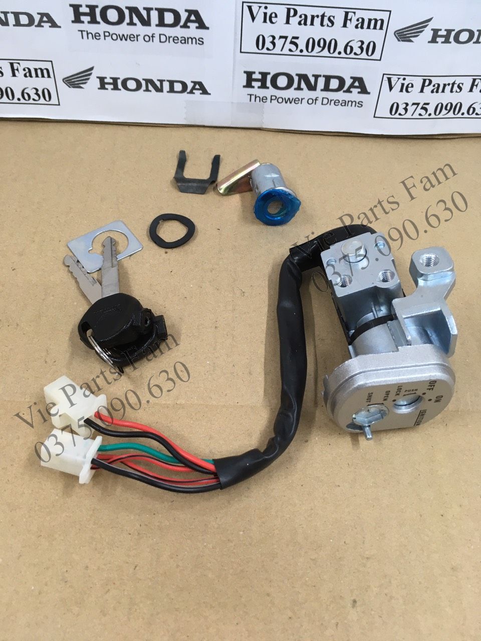 Bộ khóa điện Wave RS 6 dây (Hàng tốt)