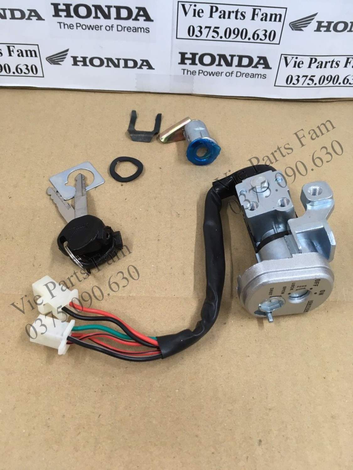 Bộ khóa điện Wave RS 6 dây (Hàng tốt)