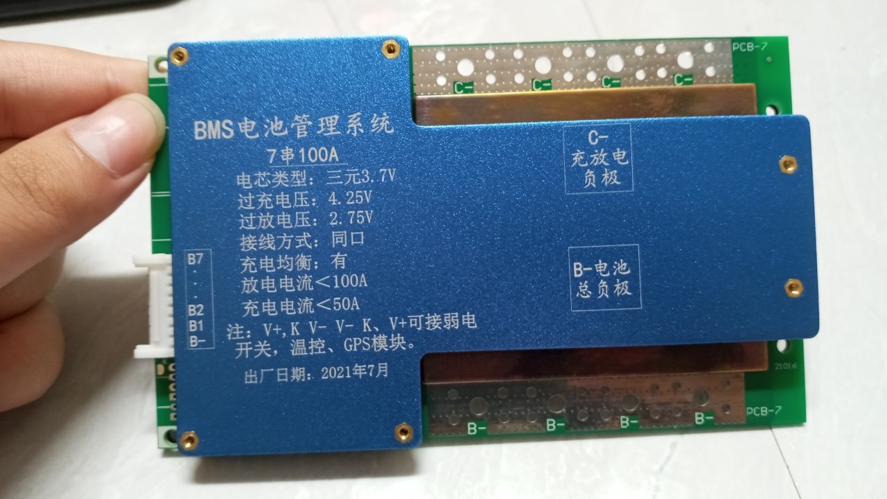 BMS 7s 100A dùng cho pin Lithium 3,7v
