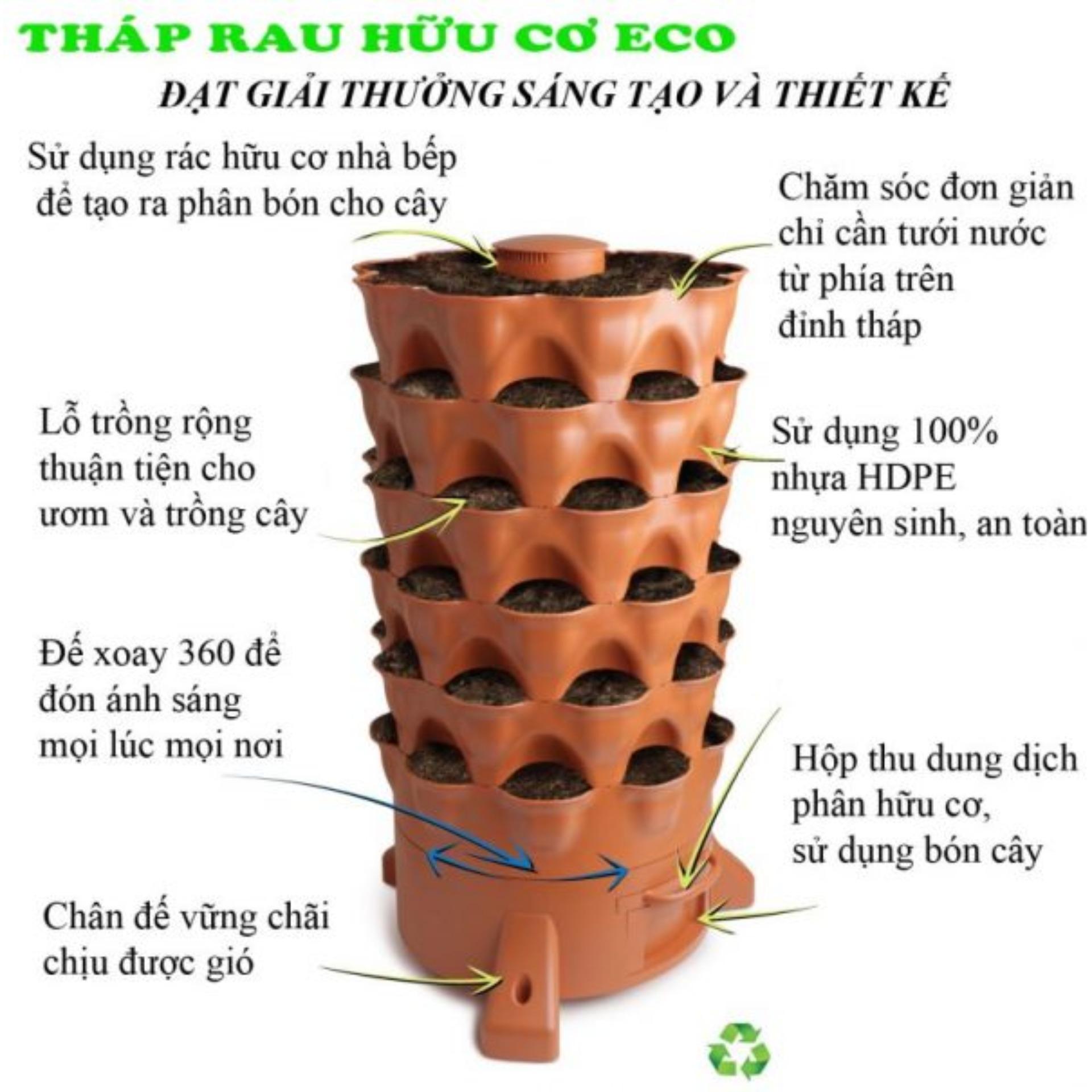 Tháp Trồng Rau Sạch Tại Nhà