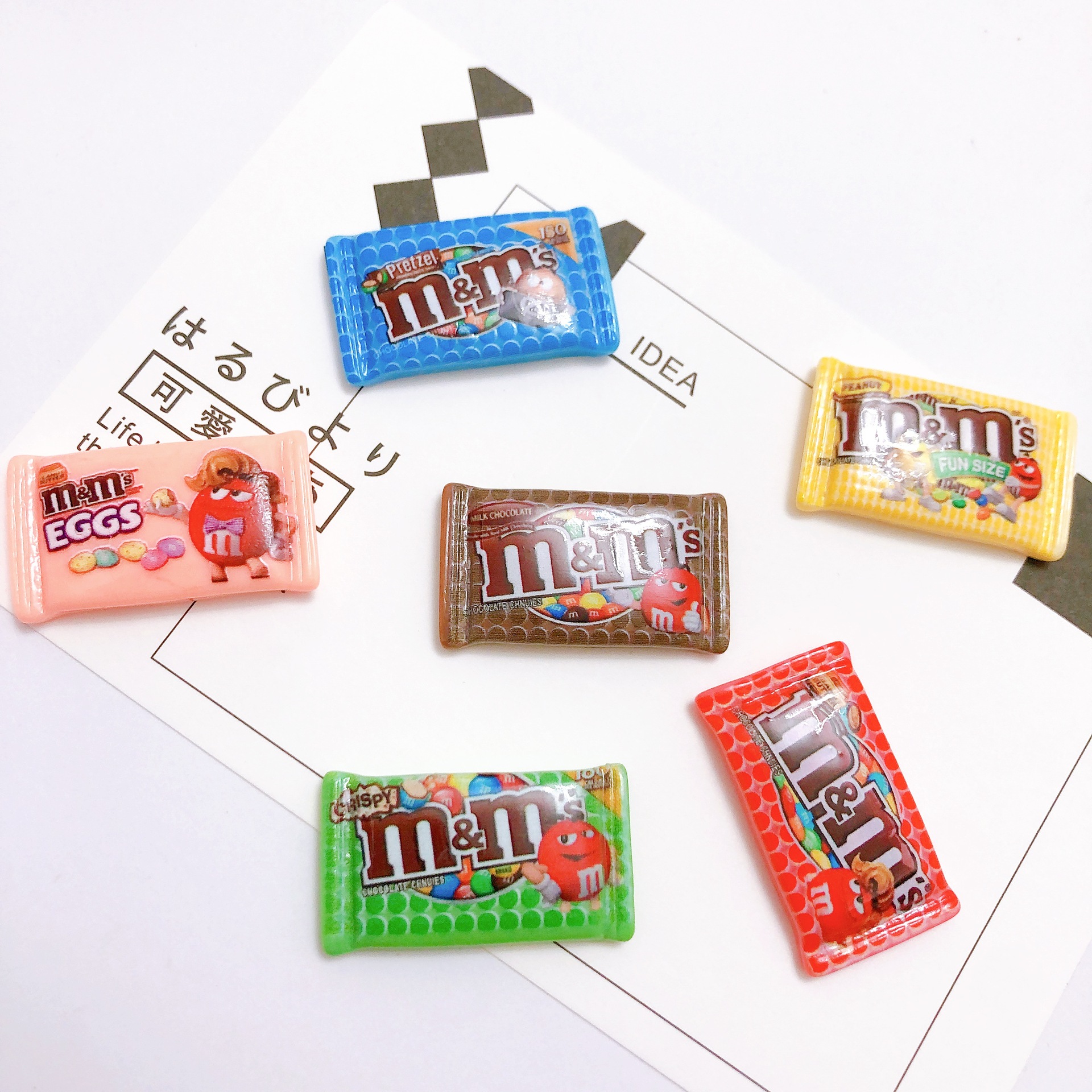 Mô hình gói kẹo socola M&M trang trí nhà búp bê [1 cái]