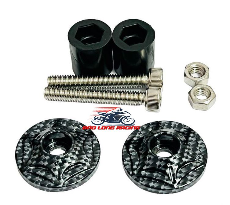 Gù Tay Lái Carbon mẫu Ngôi Sao Thẳng gắn nhiều loại xe máy
