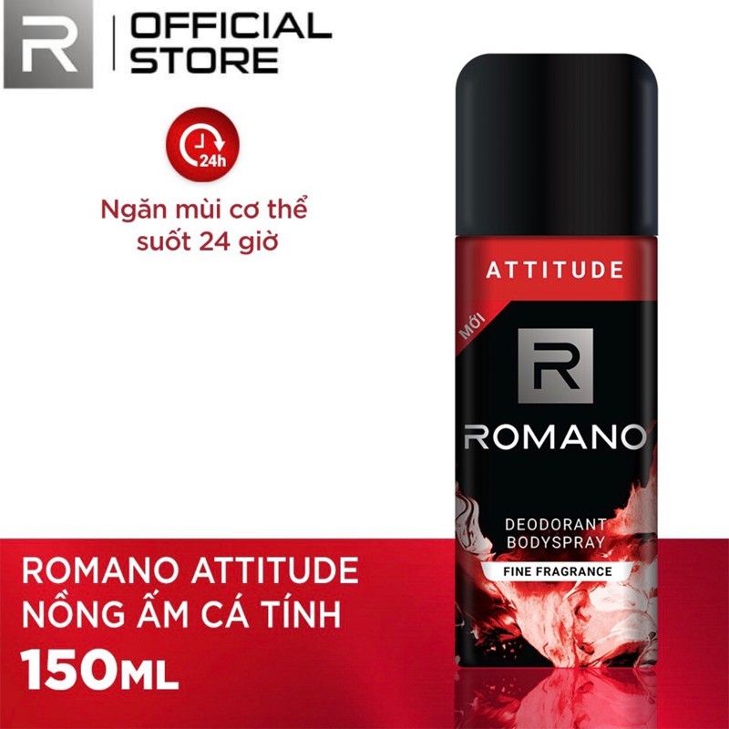 [HCM]XỊT TOÀN THÂN ROMANO 150ML