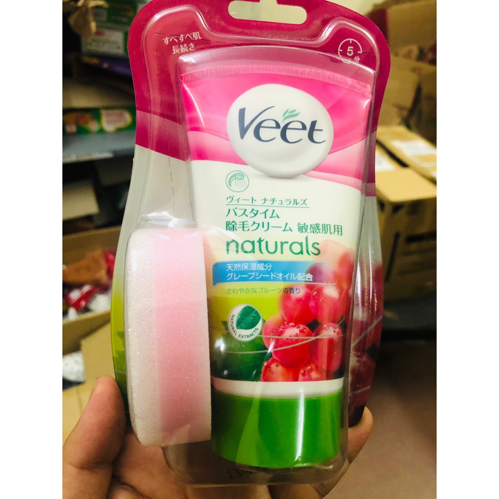 Kem tẩy lông VEET NHẬT BẢN 150g (kèm mút)