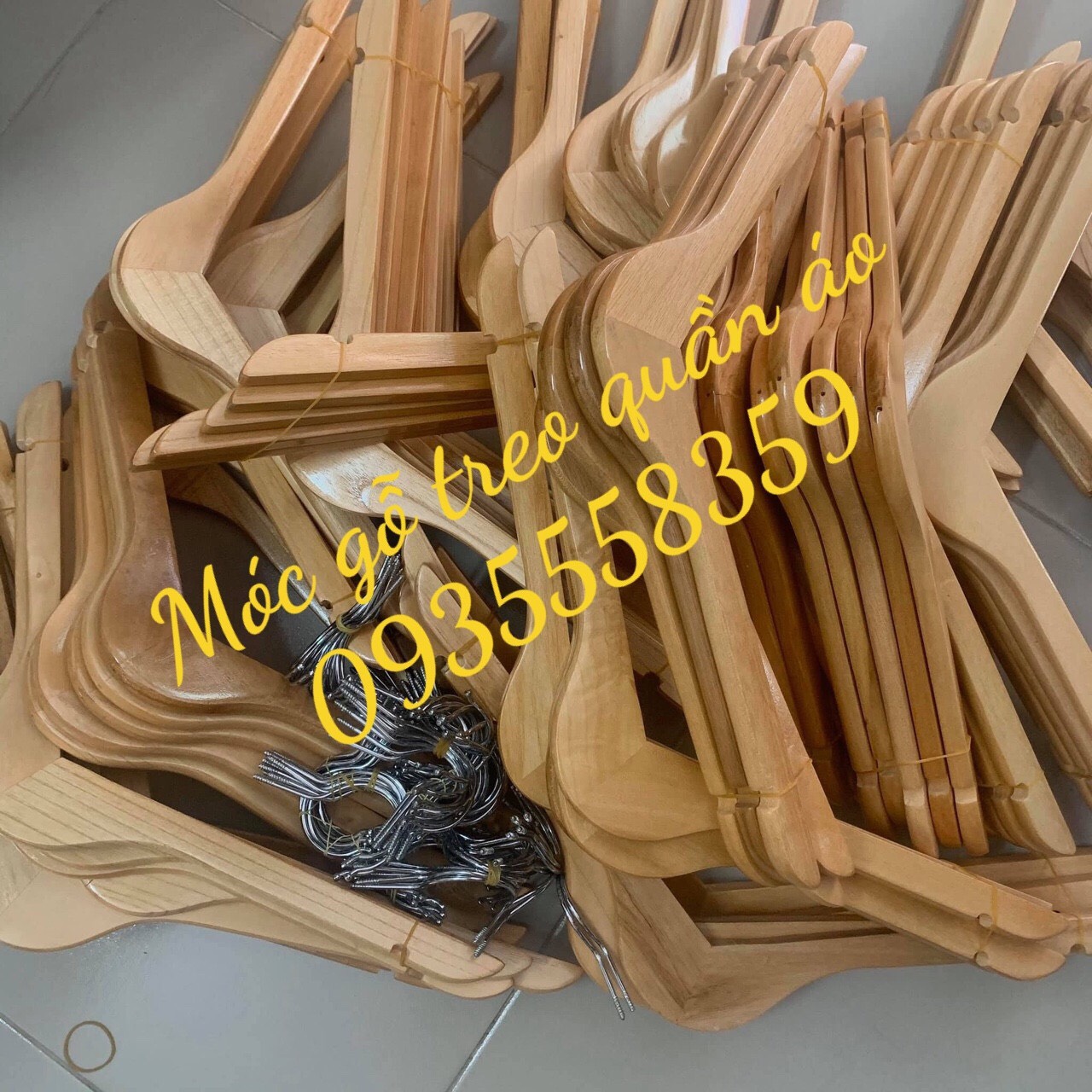 Móc gỗ vàng cao cấp