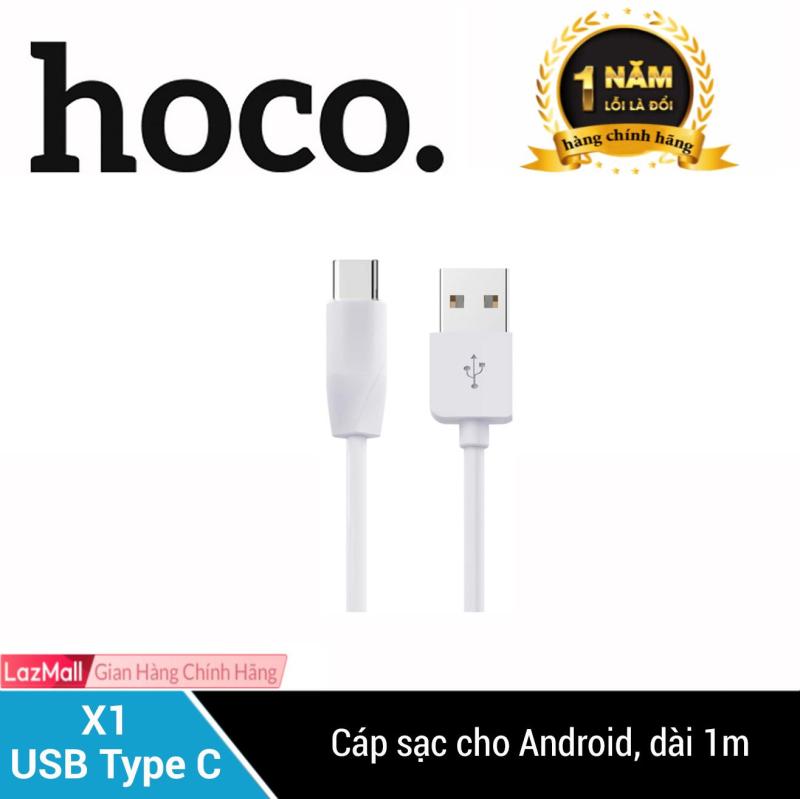 Cáp sạc USB Type-C Hoco X1 dài 1M cho điện thoại SAMSUNG/HUAWEI/LG