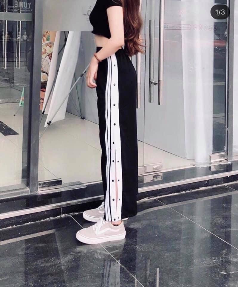 Quần dài nữ, chất poly 2 da co giãn tốt, Đặc Biệt có 16 nút