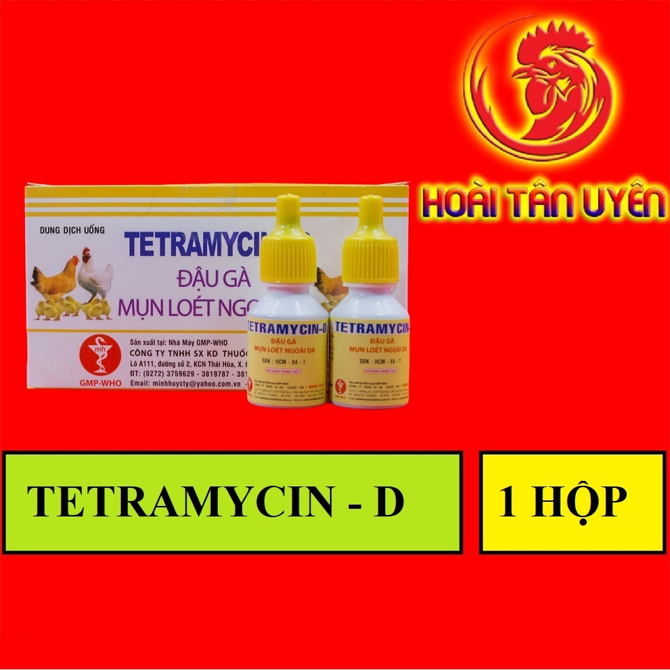 TETRAMYCIN ĐẬU GÀ 1 HỘP 10 LỌ