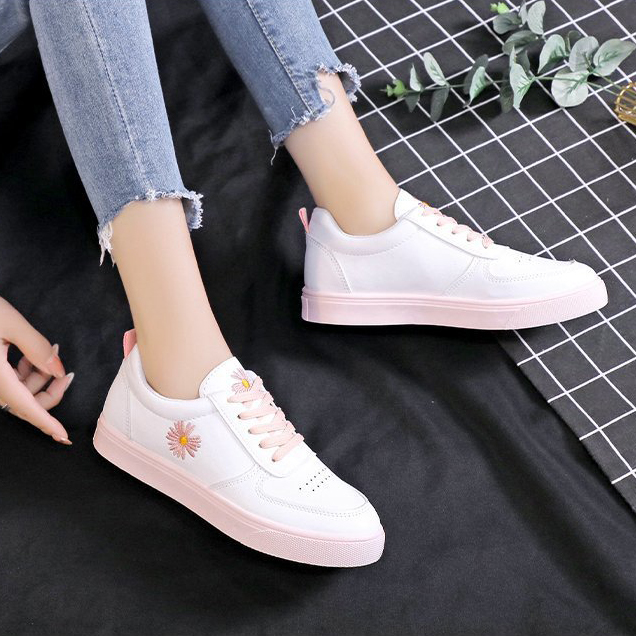 [HÀNG QUẢNG CHÂU] Giầy thể thao nữ hoa cúc-G079