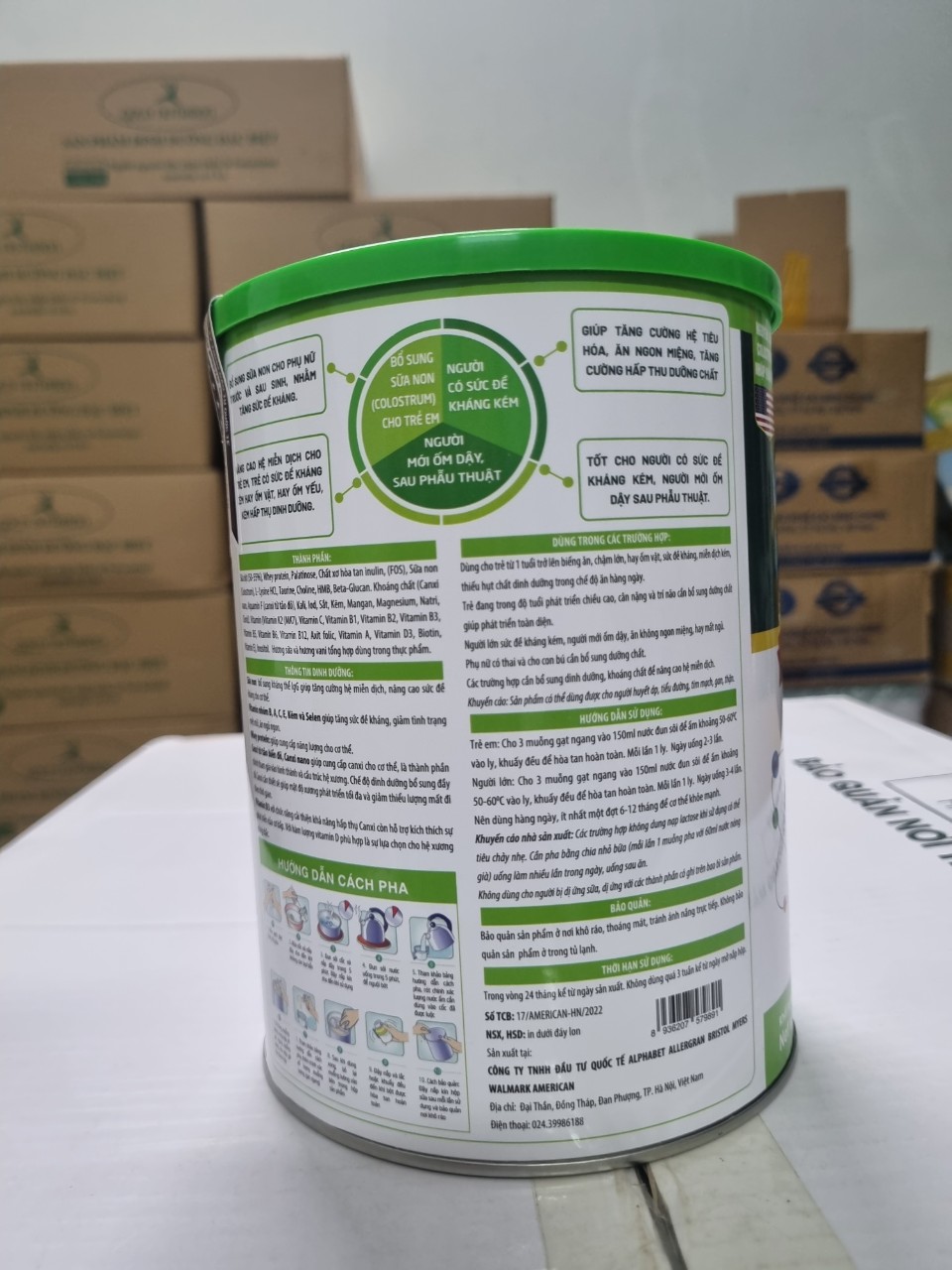 [900gr/hộp, Date T5/2025 ] Sữa bột Alpha USA Gold Colostrum.