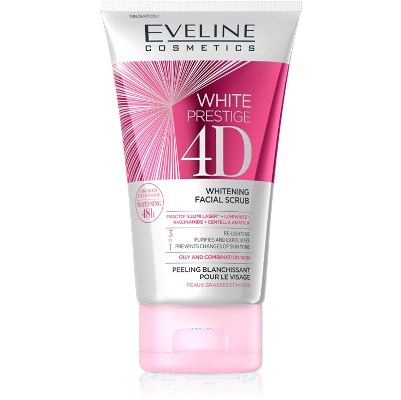 Gel tẩy da chết trắng da Eveline White Prestige 4D 150ml