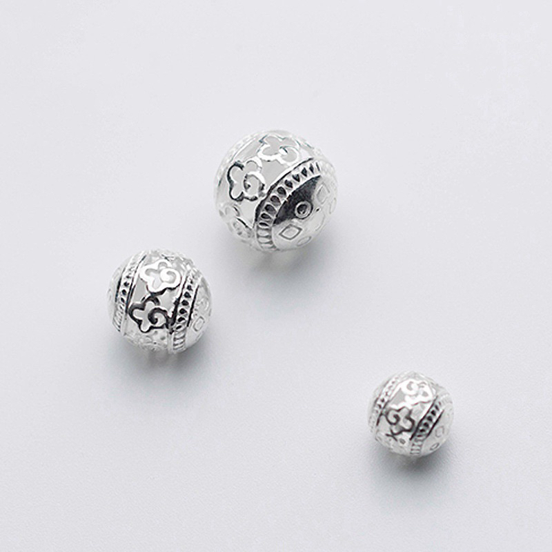 Charm bi bạc họa tiết vân mây - mh074