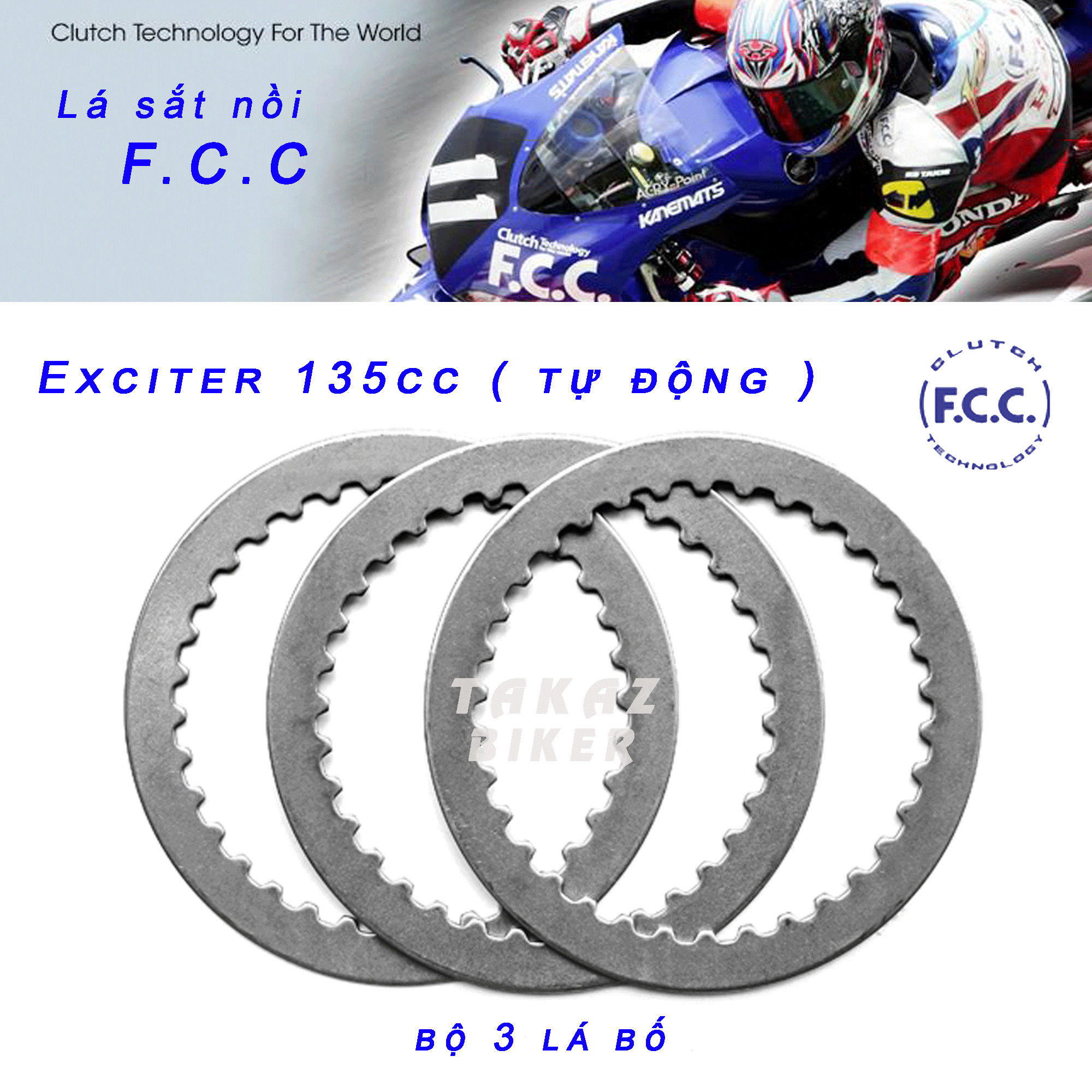 Full bộ lá bố nồi và lá sắt fcc honda future x 125 fi