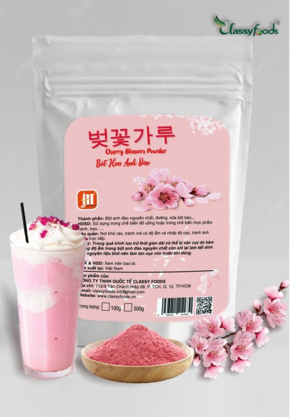 Bột hoa anh đào classy foods 100gr