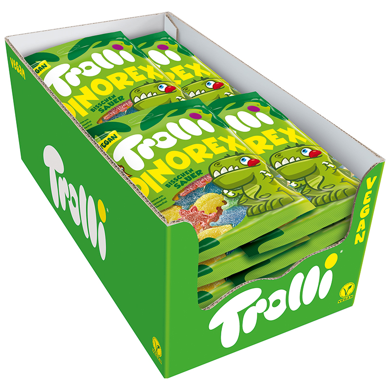 [GÓI 100G] Kẹo Dẻo TROLLI Dinorex Gói 100G - Đức