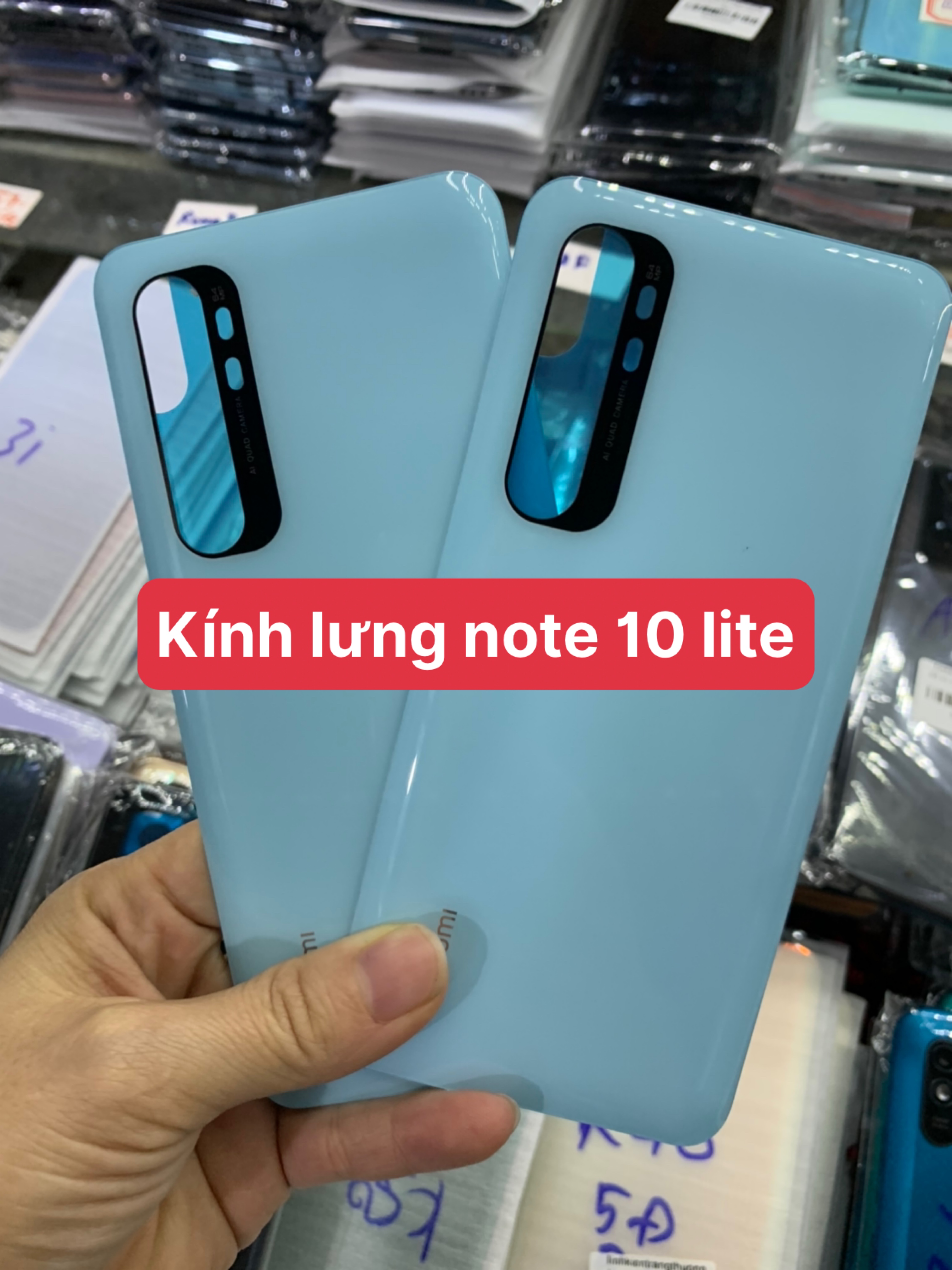 kính lưng(nắp lưng sau) ZIN MỚI ĐIỆN THOẠI  xiaomi note 10 lite