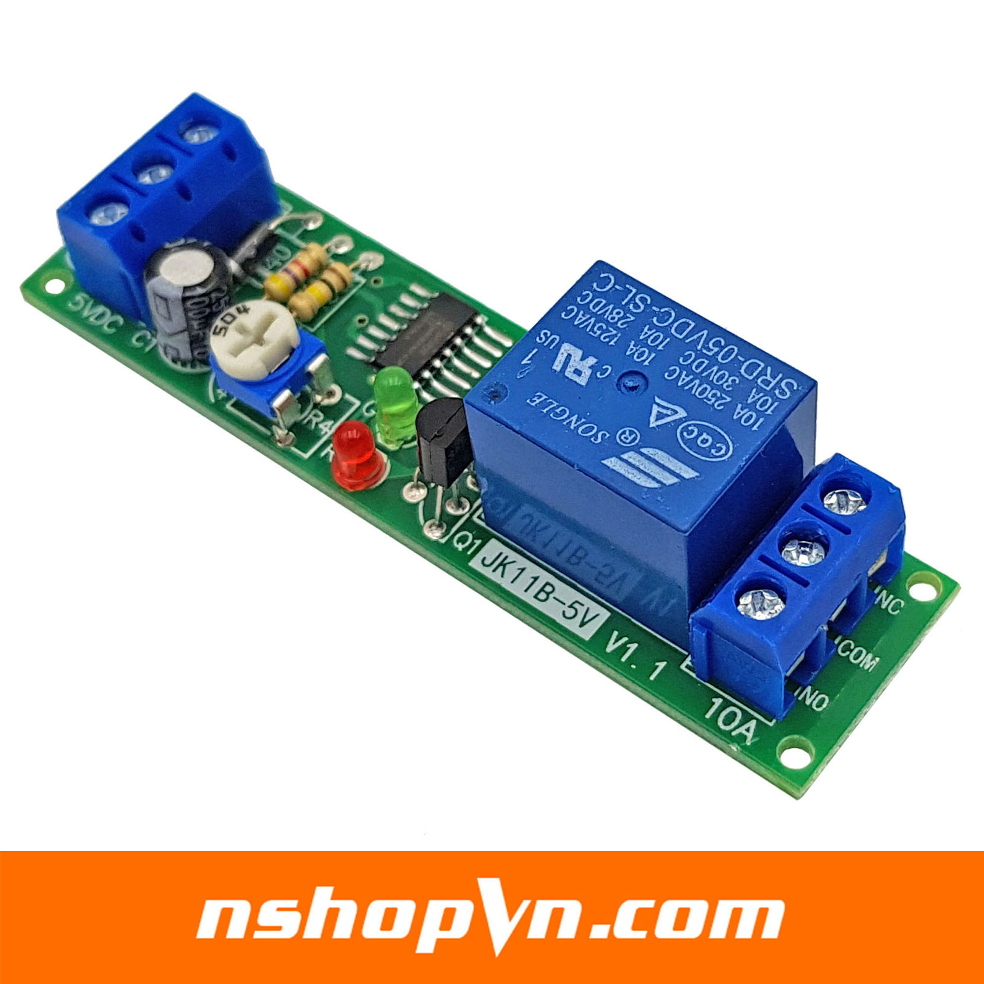 Module tạo trễ 0-10000s JK11B 5VDC / 12VDC