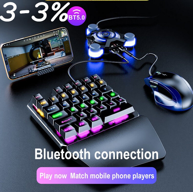 Bộ điều khiển PUBG Gamepad PUBG Mobile Bàn phím ngoại vi di động và bộ chuyển đổi chuột cho iOS IPad sang PC cho Bluetooth
