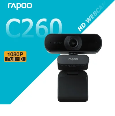Webcam RAPOO C260 độ phân giải Full HD 1080P - Hãng phân phối chính thức