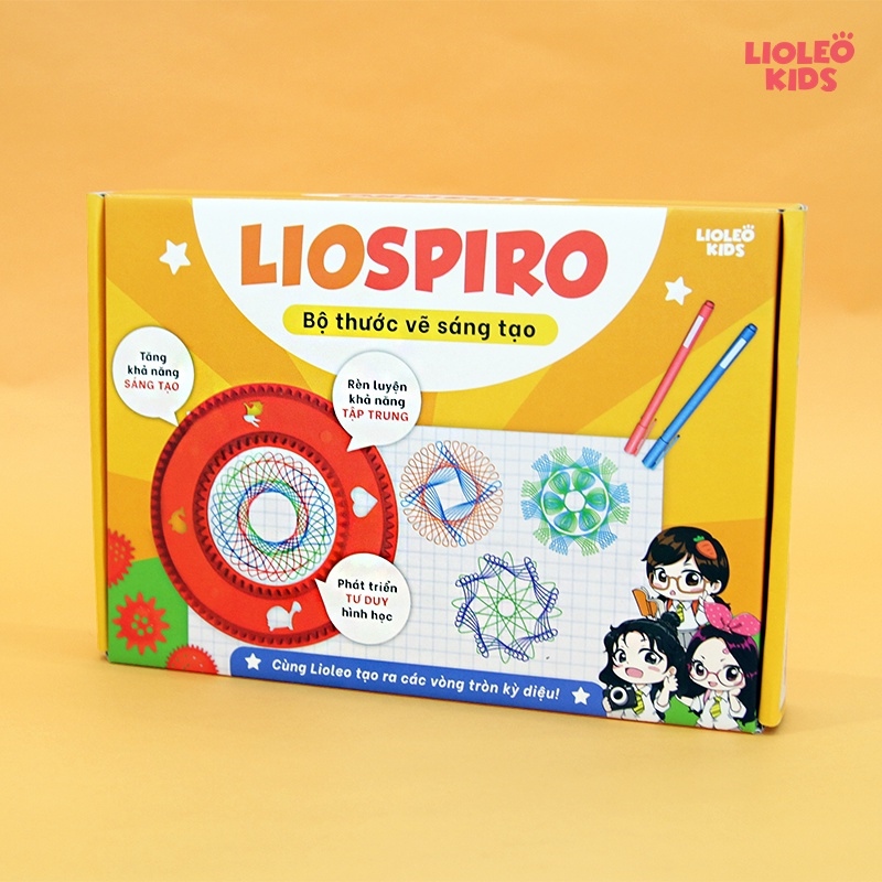 ✾✕  Bộ thước vẽ sáng tạo Lioleo- LIOSPIRO
