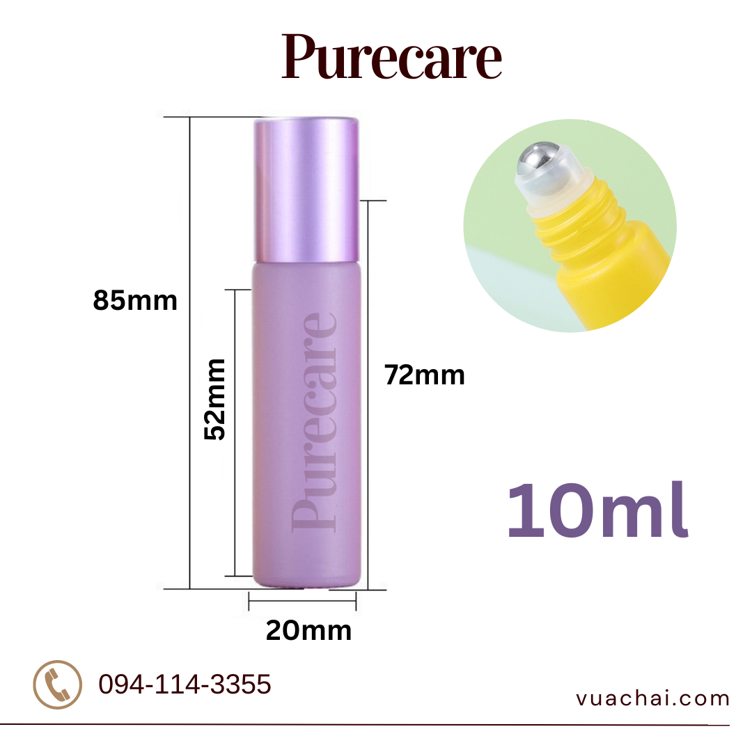 10ml Color Roller Bottles with Stainless Steel Roller Balls