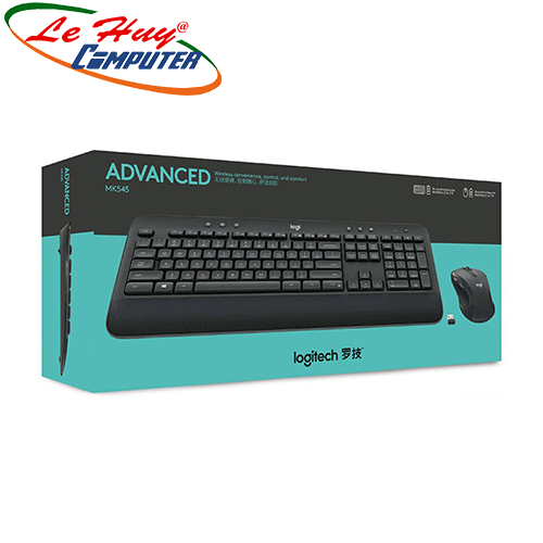 Bộ bàn phím và chuột không dây Logitech MK545