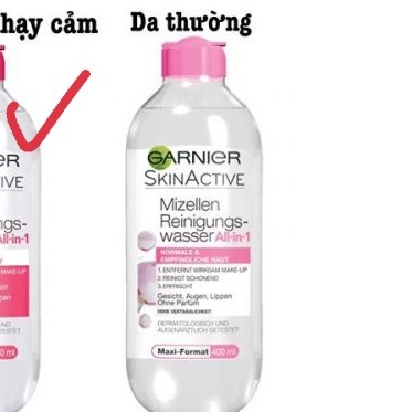 Nước Tẩy Trang Garnier Micellar Cleansing Water Pháp 400Ml