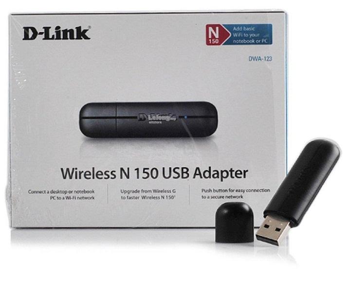 USB thu sóng WIFI D-Link DWA 123 (Đen)