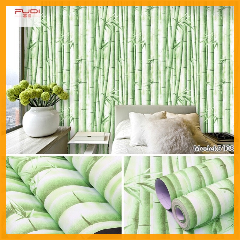 10M GIẤY DÁN TƯỜNG SẴN KEO CÂY TRÚC (10m x 45cm)