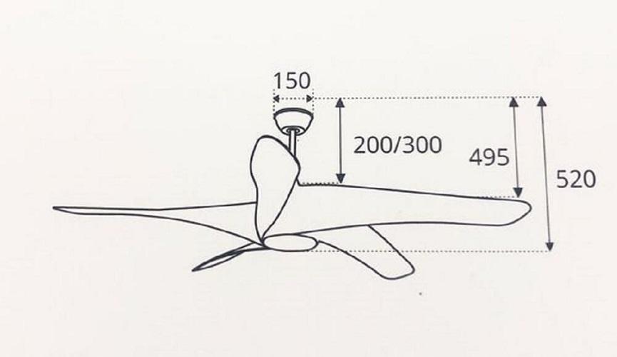 [HCM]Quạt trần Sinwa SW1717 đèn Led 5 cánh