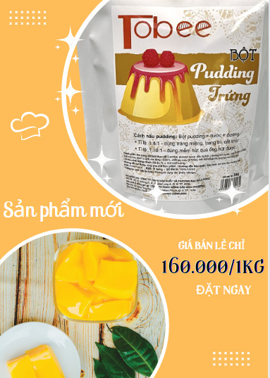 Plan Thơm Ngon- BỘT PUDDING TOBEE 1KG- Nhiều vị