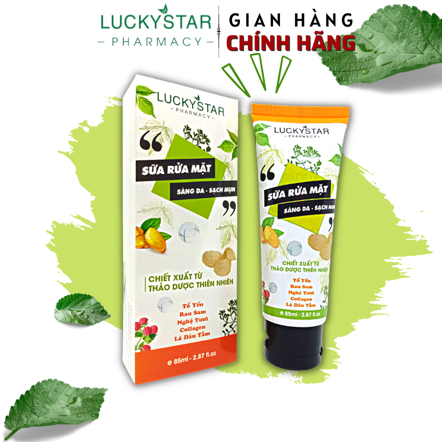 Sữa Rửa Mặt Thảo Dược Lucky Star  Tuýp*85ml