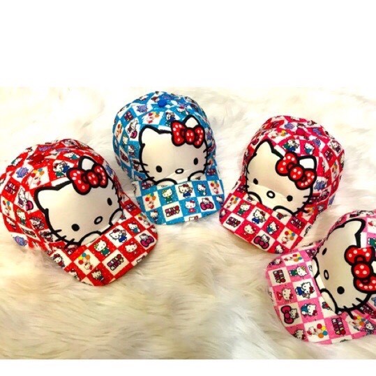 Nón Kết Trẻ Em HELLOKITTY, Nón Kết Cho Bé Gái Từ 3 - 6 tuổi