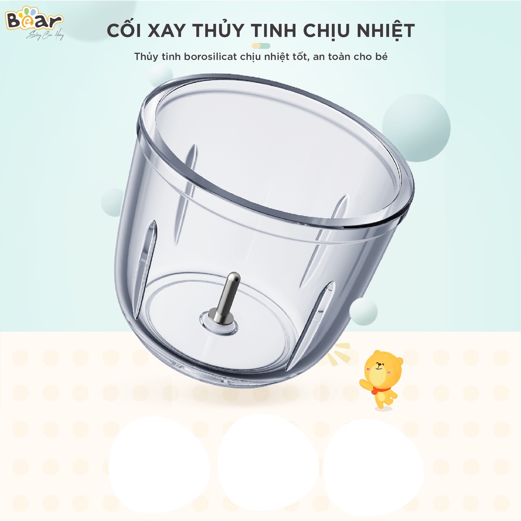 Phụ kiện cối thủy tinh máy xay đa năng bear 0.3l - bear qsj-b01p1