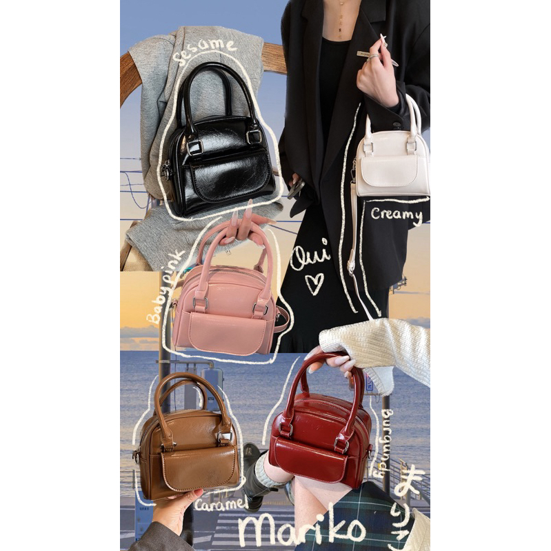 [ Tặng Kèm Charm ] Mariko まりこ Cube Bag - Túi Đeo Chéo Mini MARIKO ( Ouithebrand )