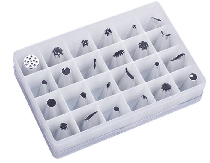 Bộ 24 đuôi bắt kem cỡ trung inox cao cấp