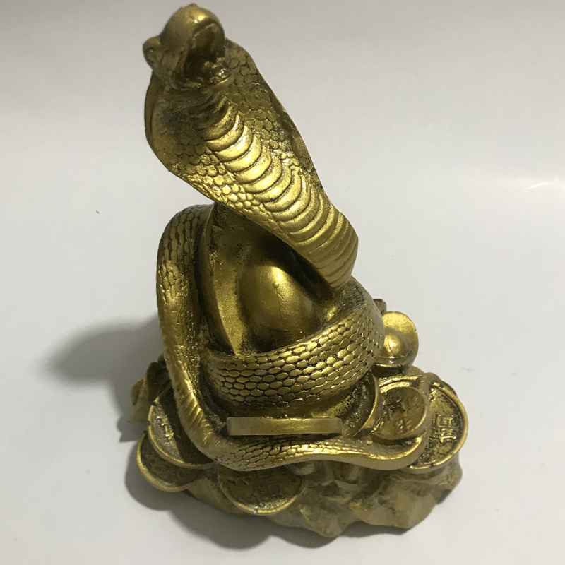[HCM]Tượng đá rắn đại mạ đồng