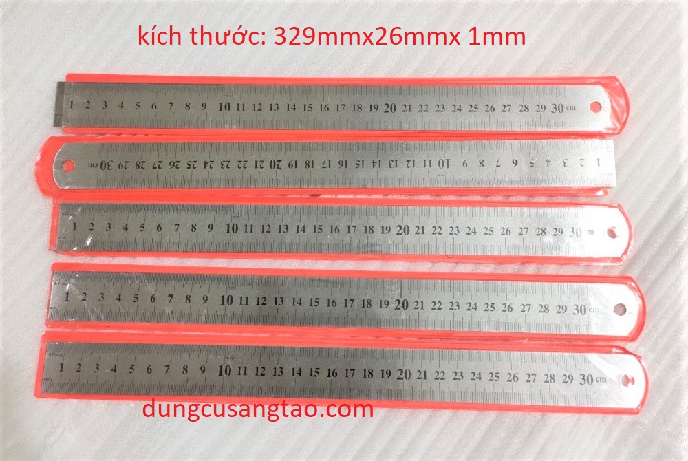 Thước kẻ vạch 30cm (inox) / Thước lá 30cm