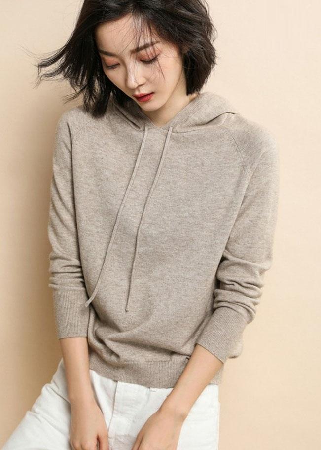 Áo hoodie len nữ thu đông 2019